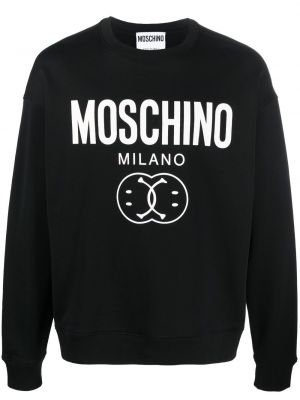 Rund hals sweatshirt Moschino svart