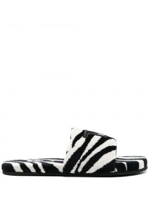 Zehentrenner mit print mit zebra-muster Tom Ford schwarz