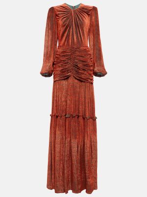 Aksamitna sukienka długa Costarellos