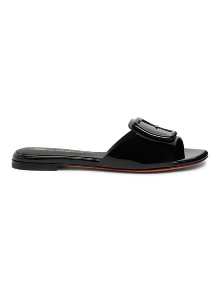 Lack sandale Santoni schwarz