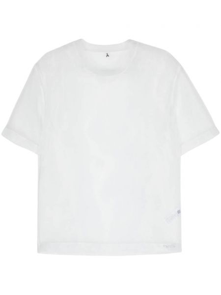Průsvitné tričko Patrizia Pepe bílé