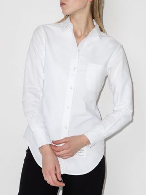 Camisa manga larga Thom Browne blanco