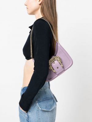 Crossbody rokassoma ar sprādzi Versace Jeans Couture violets