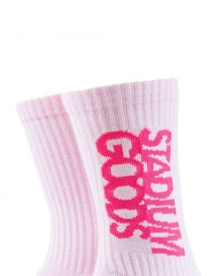 Ponožky s potiskem Stadium Goods růžové