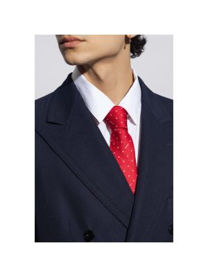 Corbata de seda Moschino rojo