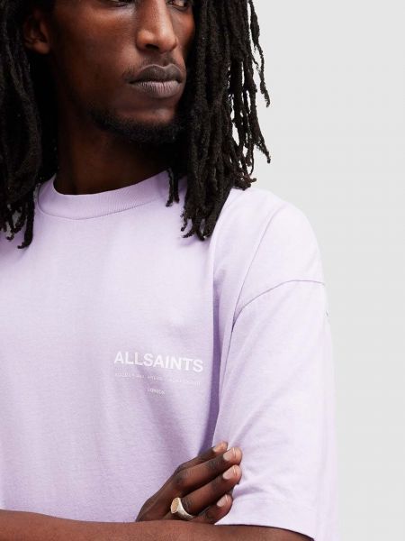 Pamučna majica Allsaints ružičasta
