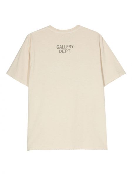 T-shirt avec imprimé slogan en coton à imprimé Gallery Dept.