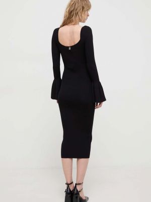 Testhezálló midi ruha Blugirl Blumarine fekete