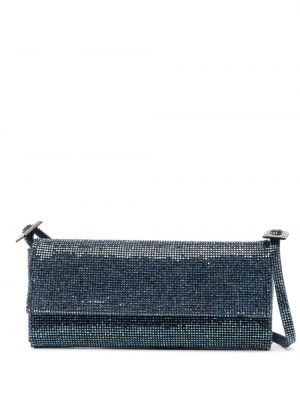Чанта през рамо с кристали Benedetta Bruzziches синьо
