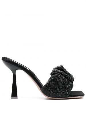 Kožené sandále Sebastian Milano čierna