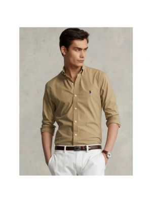 Camisa slim fit Polo Ralph Lauren beige