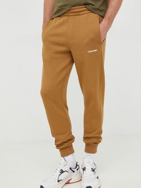 Панталон Calvin Klein кафяво