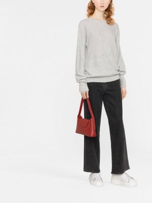 Pullover mit rundem ausschnitt Lorena Antoniazzi grau