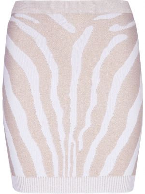 Minirock mit print mit zebra-muster Balmain