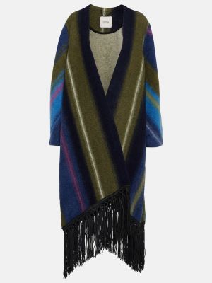 Полосатое пальто из смесовой шерсти DOROTHEE SCHUMACHER, разноцветный