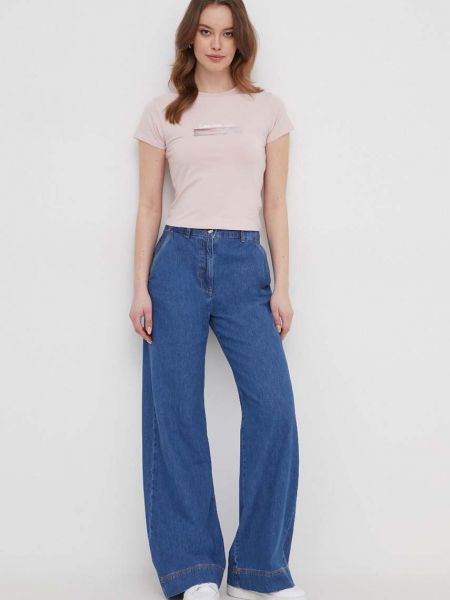 Top Calvin Klein Jeans różowy