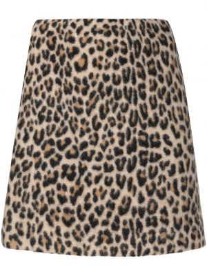 Mini suknja s printom s leopard uzorkom Ermanno Scervino