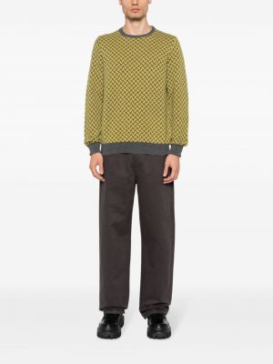 Kašmírový svetr s potiskem s abstraktním vzorem Drumohr