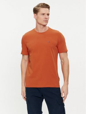 Tricou Napapijri portocaliu