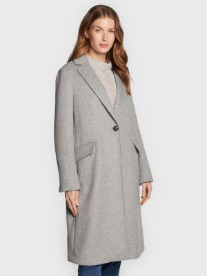 Cappotto invernale di lana United Colors Of Benetton grigio