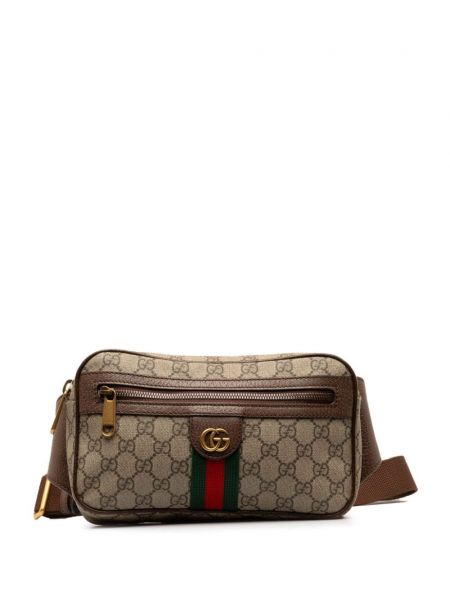 Opasok Gucci Pre-owned hnedá