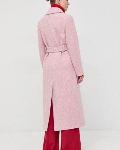 Vlněný kabát Beatrice B růžový