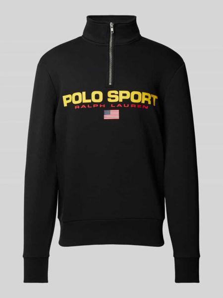 Bluza z nadrukiem Polo Sport czarna