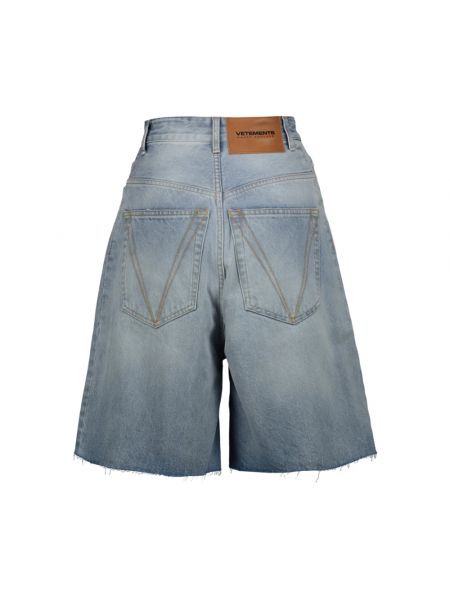 Pantalones cortos vaqueros Vetements azul