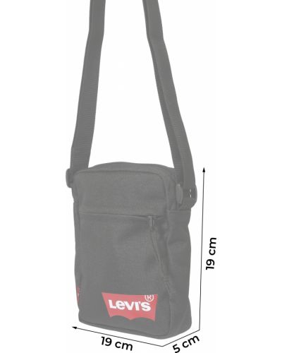 Τσάντα ώμου Levi's μαύρο