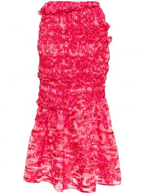 Midi suknja Cecilie Bahnsen ružičasta