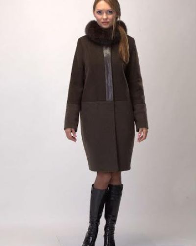 Пальто с мехом утепленное Almatti