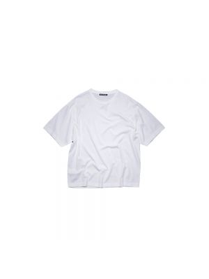Koszulka z okrągłym dekoltem relaxed fit Acne Studios biała