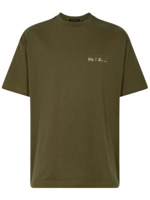 Тениска с принт Stampd зелено