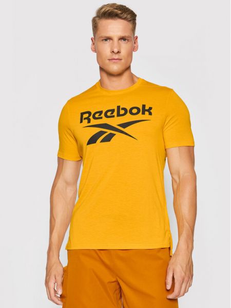 T-Shirt Workout Ready Supremium Graphic GT5759 Pomarańczowy Regular Fit Reebok