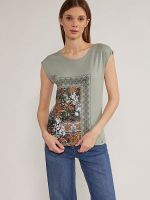 Тениска на цветя с принт Monnari сиво