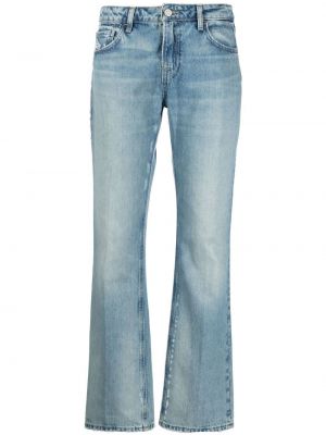 Zvonové džíny s oděrkami Frame modré