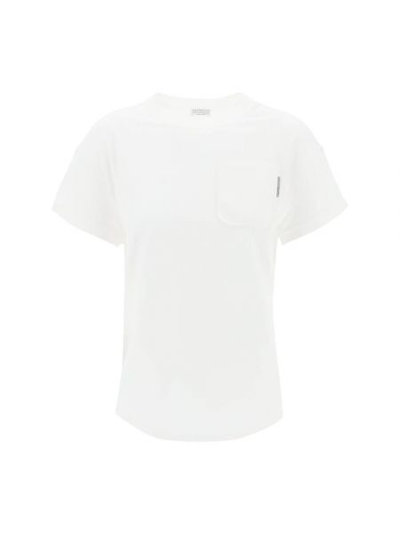 T-shirt Brunello Cucinelli weiß