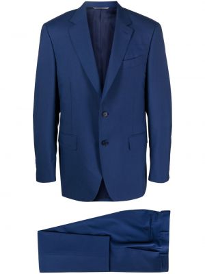 Gyapjú öltöny Canali kék