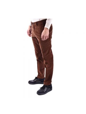Pantalones chinos Paolo Pecora marrón