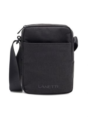 Черная сумка через плечо Lanetti