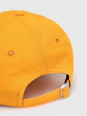 Șapcă din bumbac New Era portocaliu