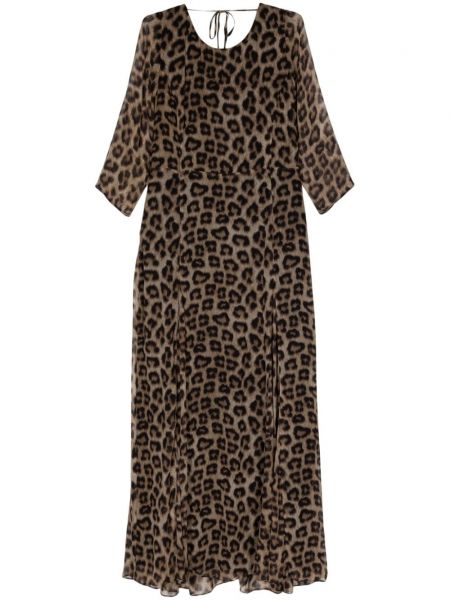 Šaty s potlačou s leopardím vzorom Ba&sh