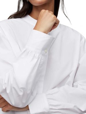 Koszula bawełniana ze stójką relaxed fit Allsaints biała