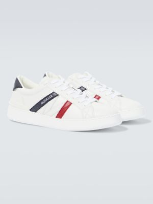 Δερμάτινα sneakers από δερματίνη Moncler λευκό