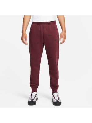 Pantalones de chándal de tejido fleece Nike rojo