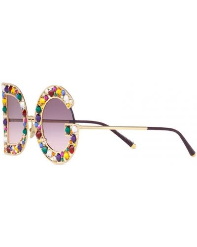 Akiniai nuo saulės su kristalais Dolce & Gabbana Eyewear