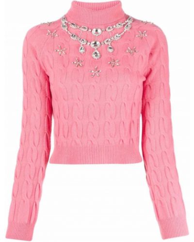 Пуловер Paco Rabanne розово