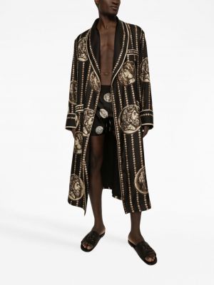 Župan s potiskem Dolce & Gabbana černý