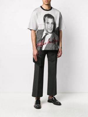 Camiseta con estampado Dolce & Gabbana gris