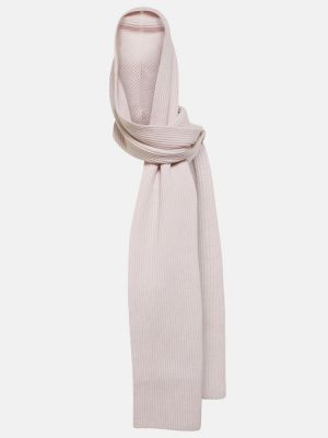 Кашмирен вълнен шал с качулка Alaã¯a розово